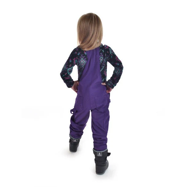 Cowgirl Tuff Girl's Tuck-In Bib Overalls - Purple - Image 4
