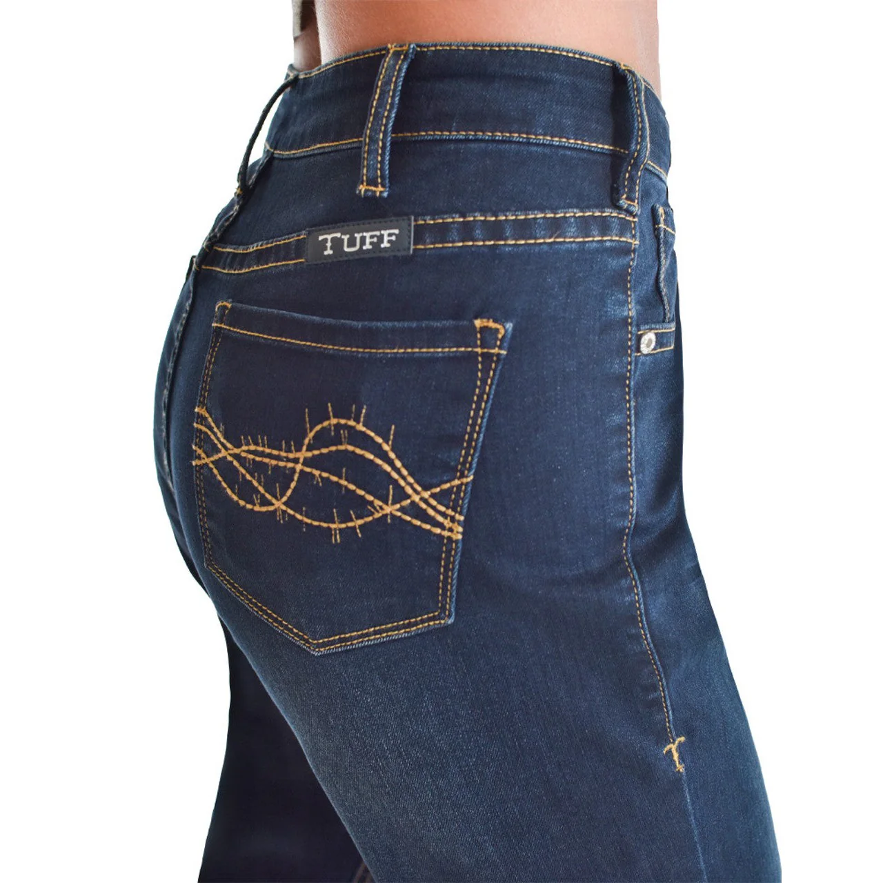 Cowgirl Tuff Women's Indigo Classic Jean - Dark Wash - Image 5