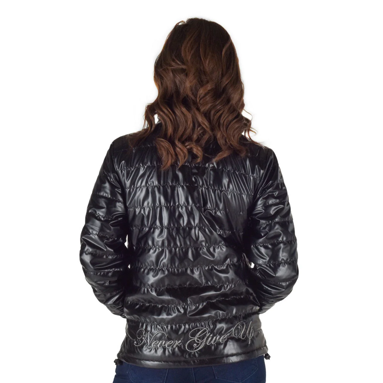 Cowgirl Tuff Women's Jacket w/Embroidered Logo - Black - Image 4