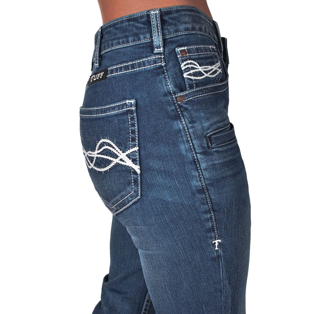 Cowgirl Tuff Women's Legendary Light Jeans - Medium Wash - Image 3