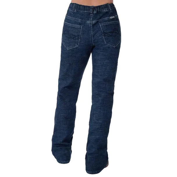 Cowgirl Tuff Women's Tuff Cowgirl Winter Jeans - Dark Wash - Image 2