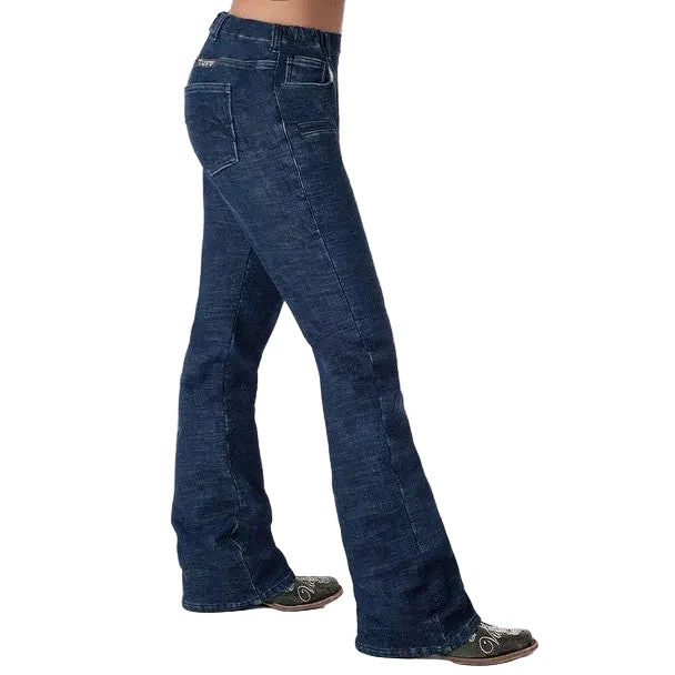 Cowgirl Tuff Women's Tuff Cowgirl Winter Jeans - Dark Wash - Image 4