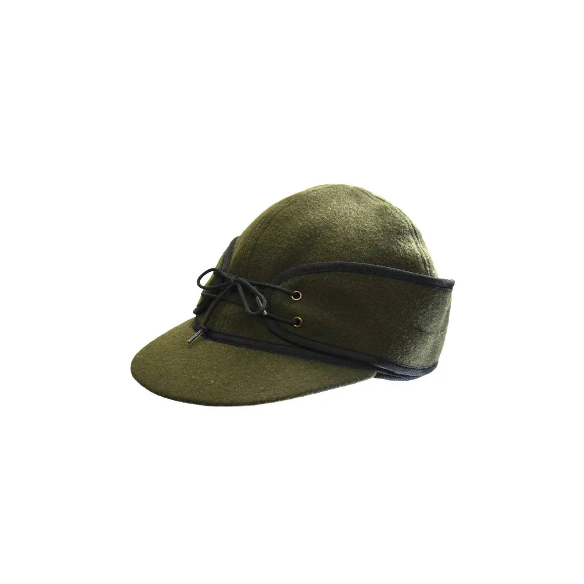 Crown Cap Classic Wool Blend Railroad Hat- Front Lace - Image 4