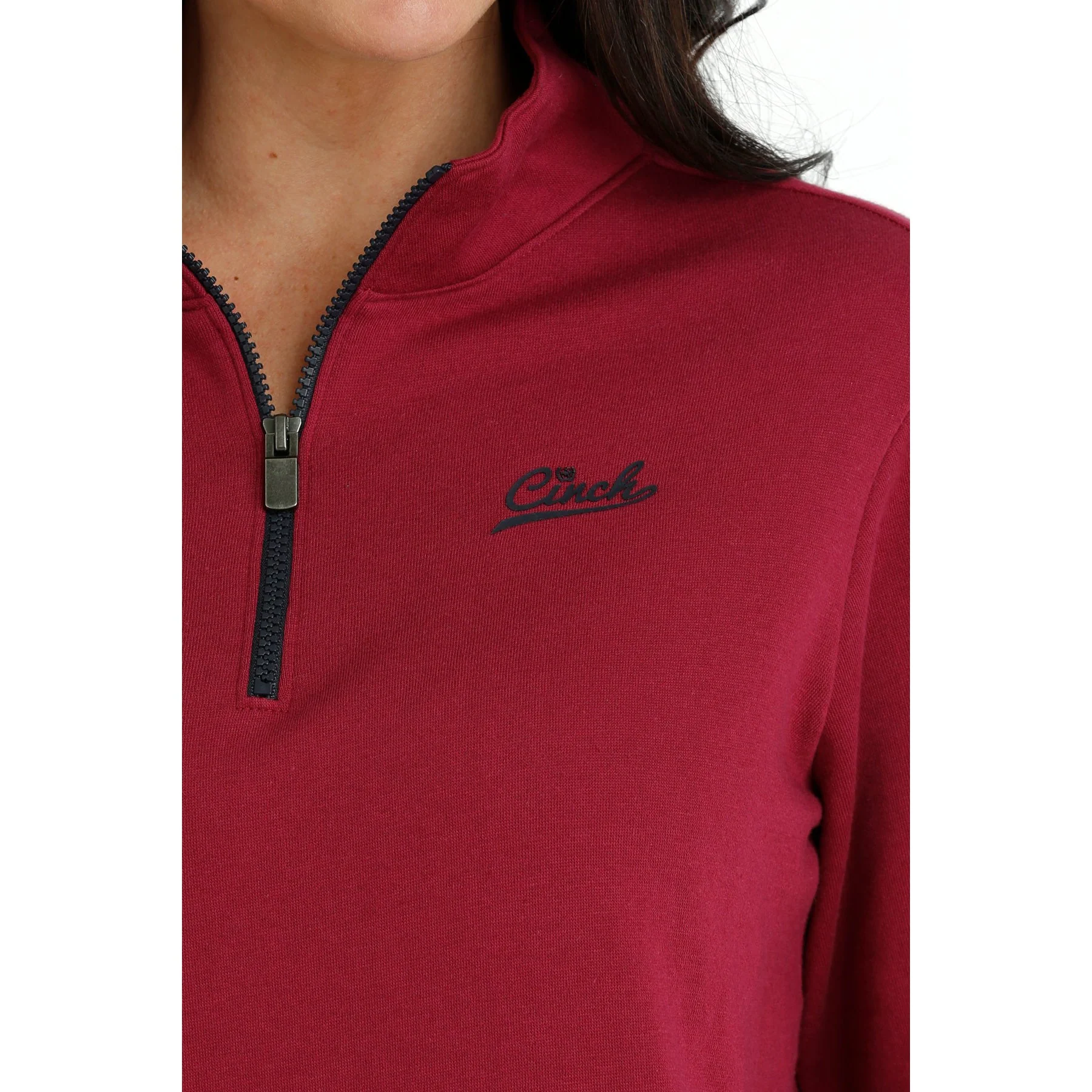 Cruel Women's 1/4 Zip Pullover - Burgundy - Image 4