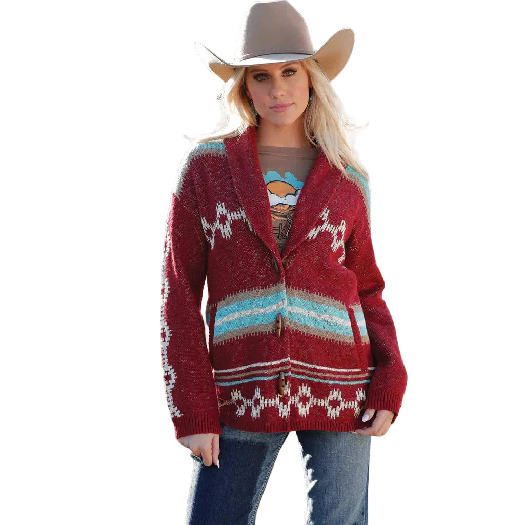 Cruel Women's Carlee Cardigan - Red