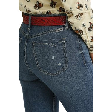 Cruel Women's Quinn Crop Jeans - Medium Stonewash - Image 3