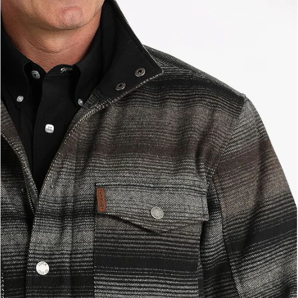 Cinch Men's Long Sleeve Frontier Serape Coat- Grey - Image 2