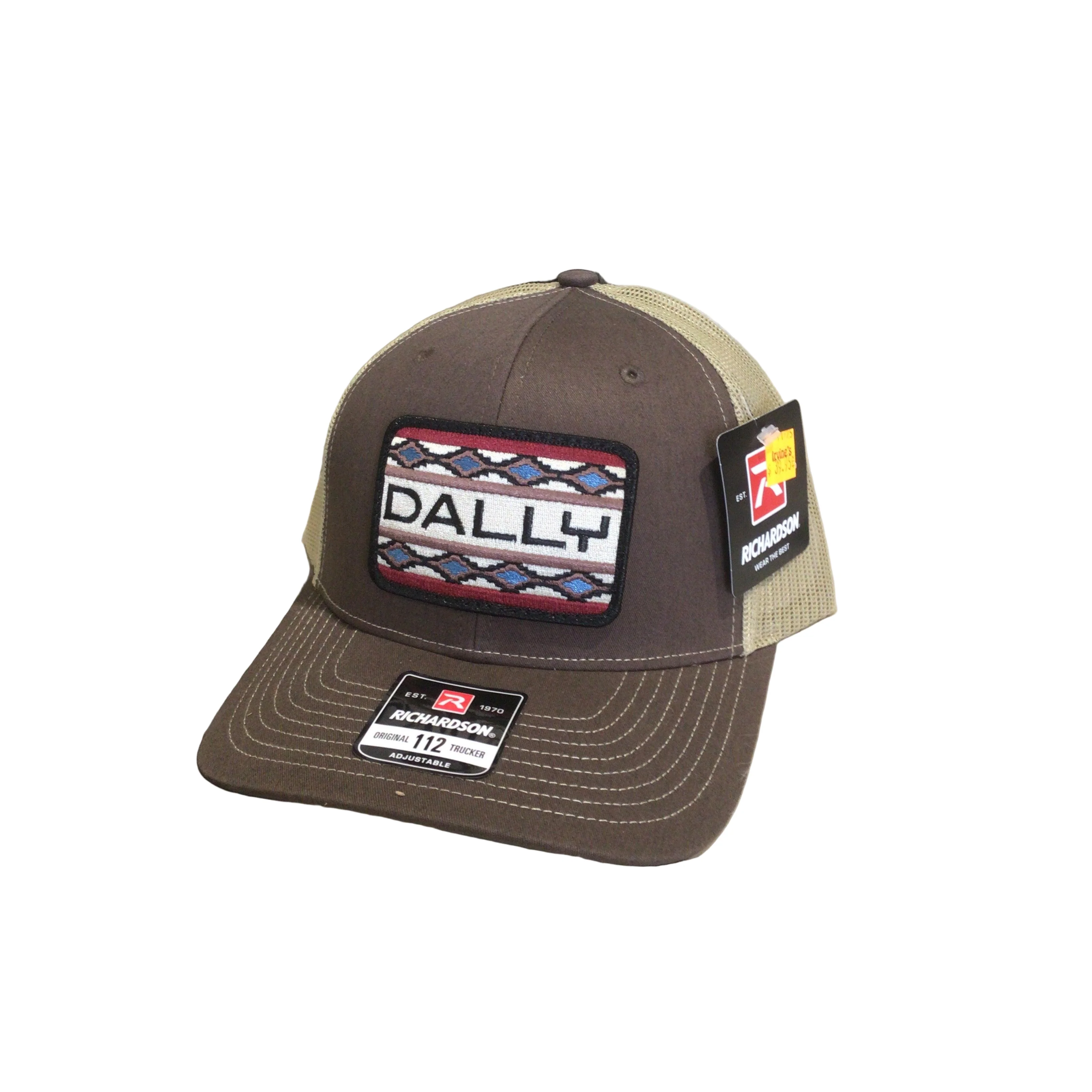 Dally Up Caps Dally Aztec Design  Embroidered Logo