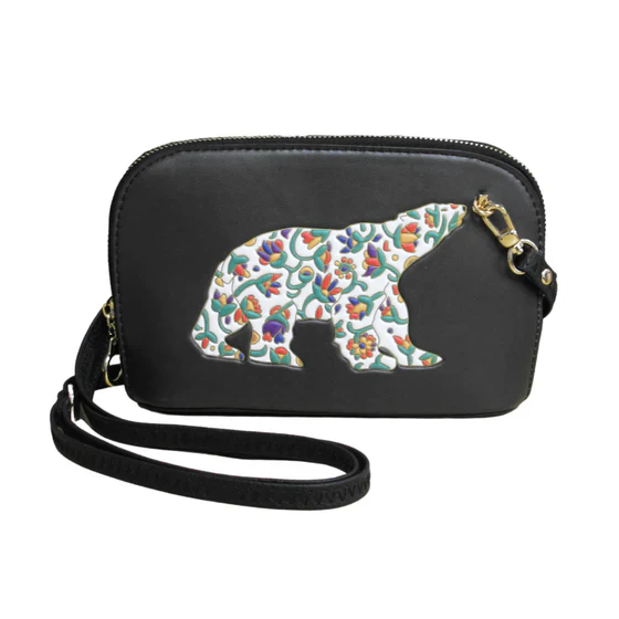 Dawn Oman Spring Bear Convertible Crossbody Bag- Black - Image 3