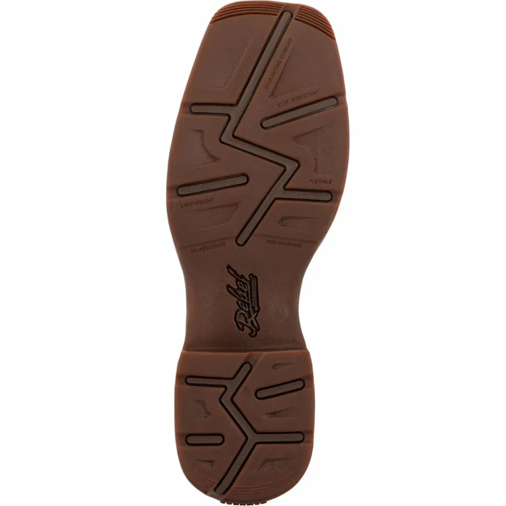 Durango Men's Rebel Pull-On Western Boot - Brown - Image 5