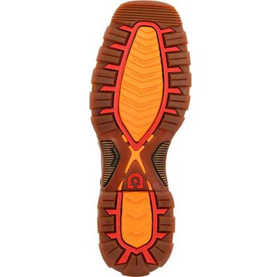 Durango Men's Maverick XP 11" Ventilated w/Insulkul Work Boots - Briar Brown/Crimson Red - Image 2