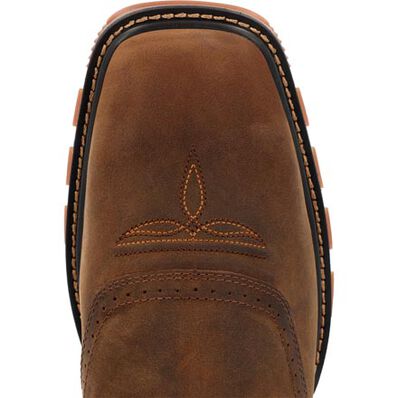 Durango Men's Maverick XP 11" Ventilated w/Insulkul Work Boots - Briar Brown/Crimson Red - Image 7