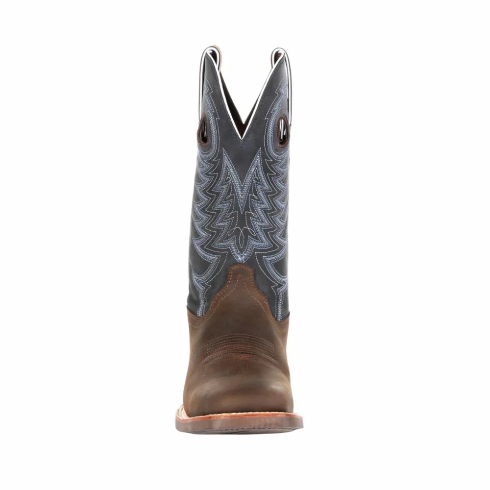 Durango Men's Rebel Pro 12" Western Boot - Belgian Brown Denim Blue - Image 2