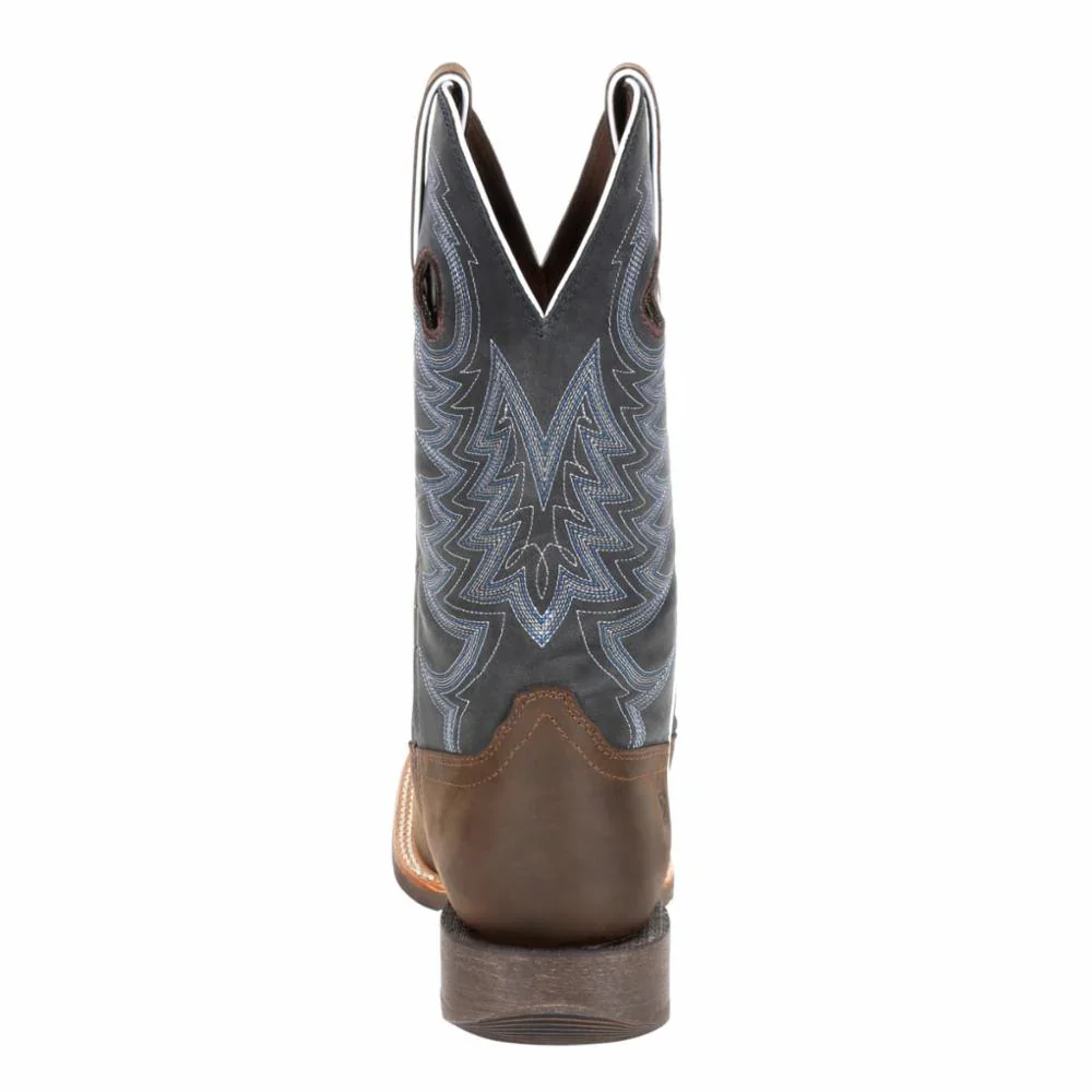 Durango Men's Rebel Pro 12" Western Boot - Belgian Brown Denim Blue - Image 4