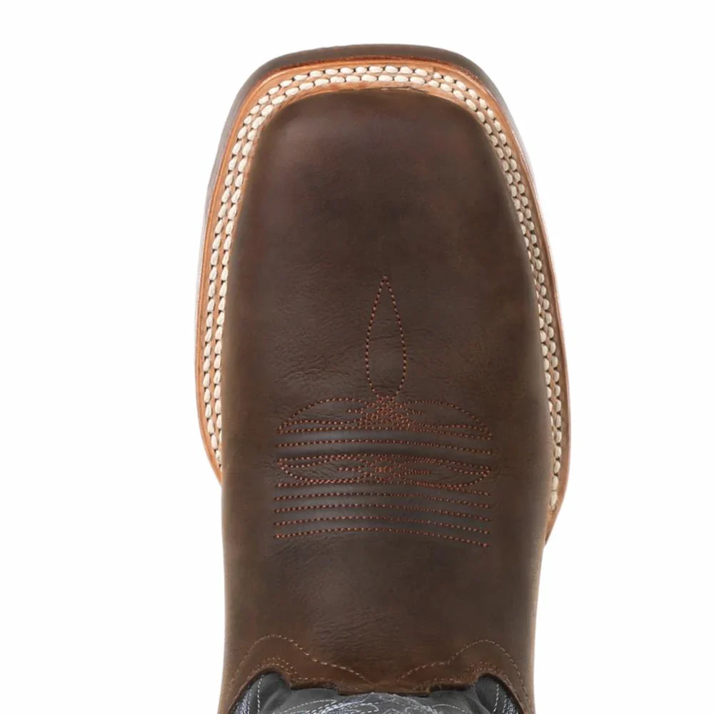 Durango Men's Rebel Pro 12" Western Boot - Belgian Brown Denim Blue - Image 5