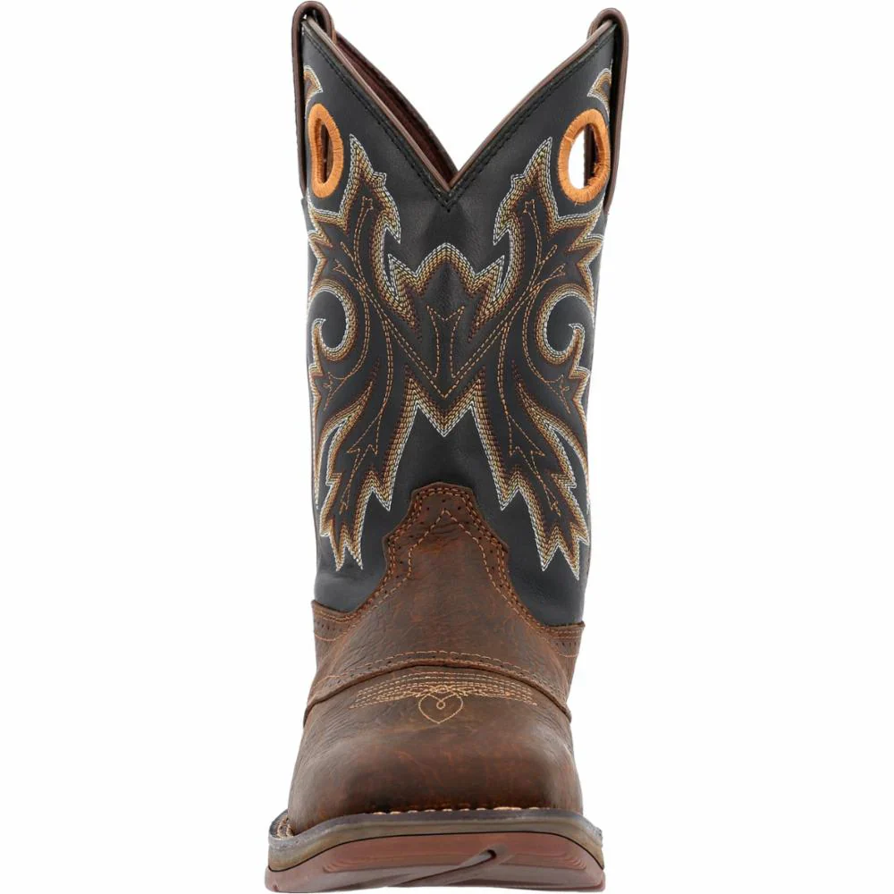 Durango Rebel Men's 11" Western Boot- Tabacco Leaf/Black - Image 2