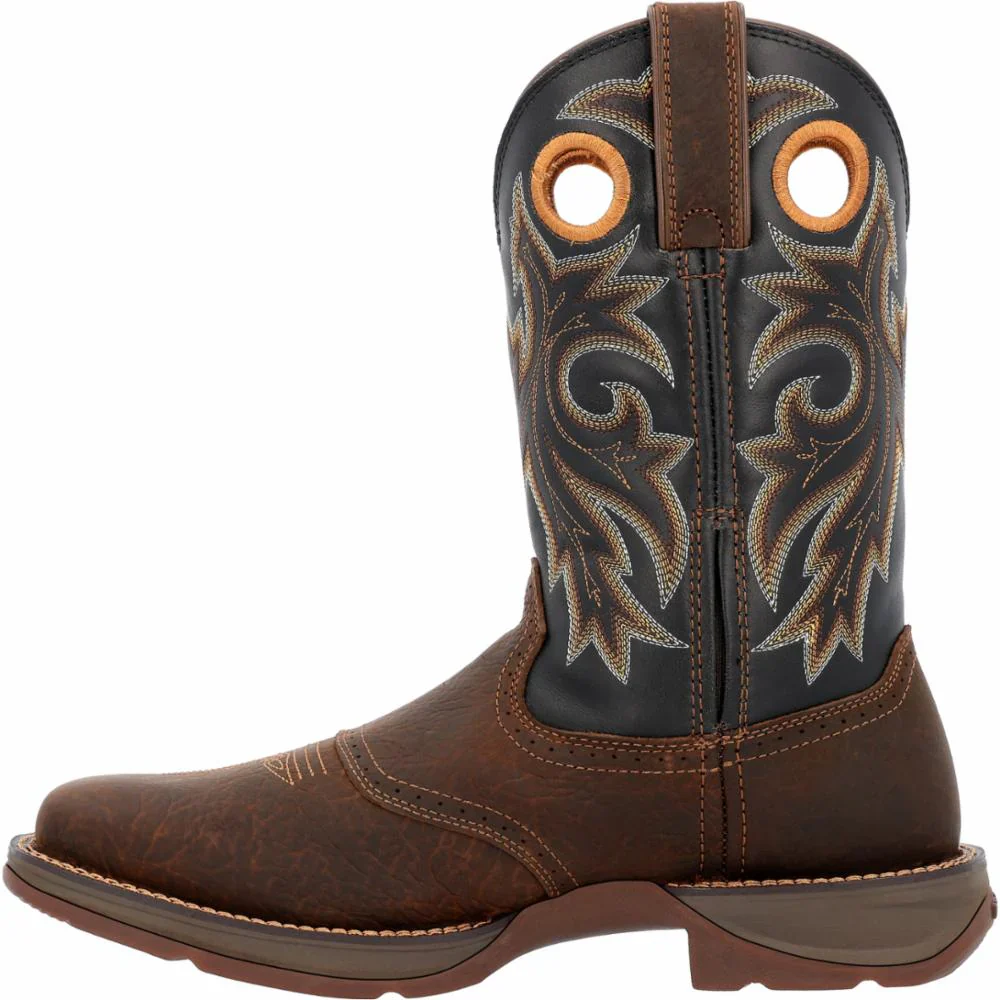 Durango Rebel Men's 11" Western Boot- Tabacco Leaf/Black - Image 3