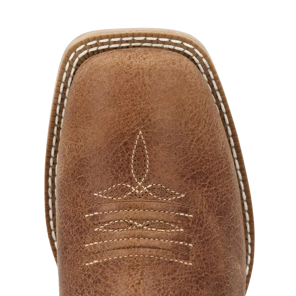 Durango Youth Shyloh 8" Square Toe Western Boot - Honey Tan/Metallic Peach - Image 4