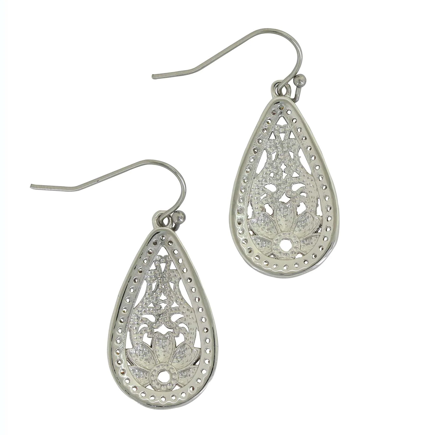 Montana Silversmiths Gates of the Mountains Wildflowers Bitteroot Earrings - Image 2