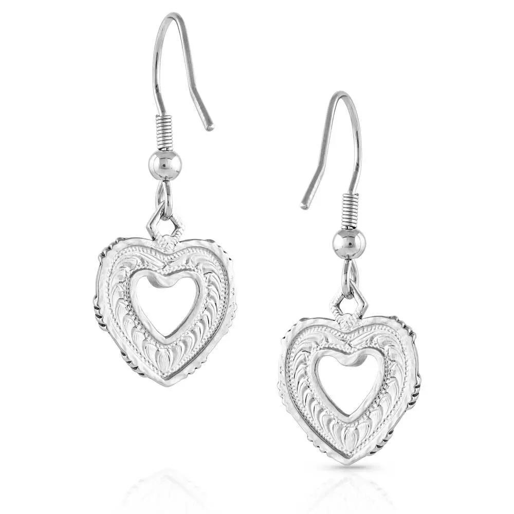 **Montana Silversmith Love Conquers all Heart Earrings - Image 2