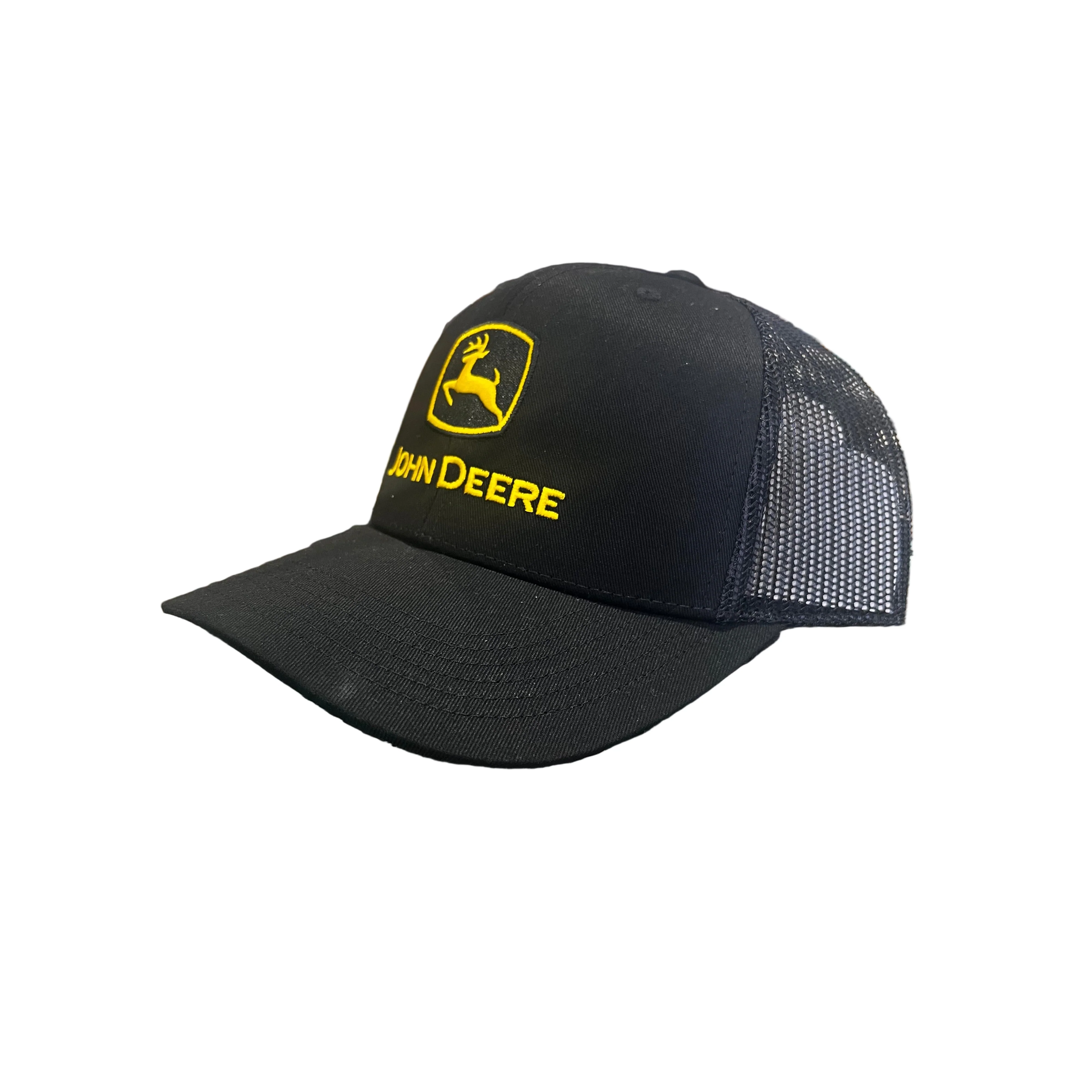 John Deere Curled Cap - Black