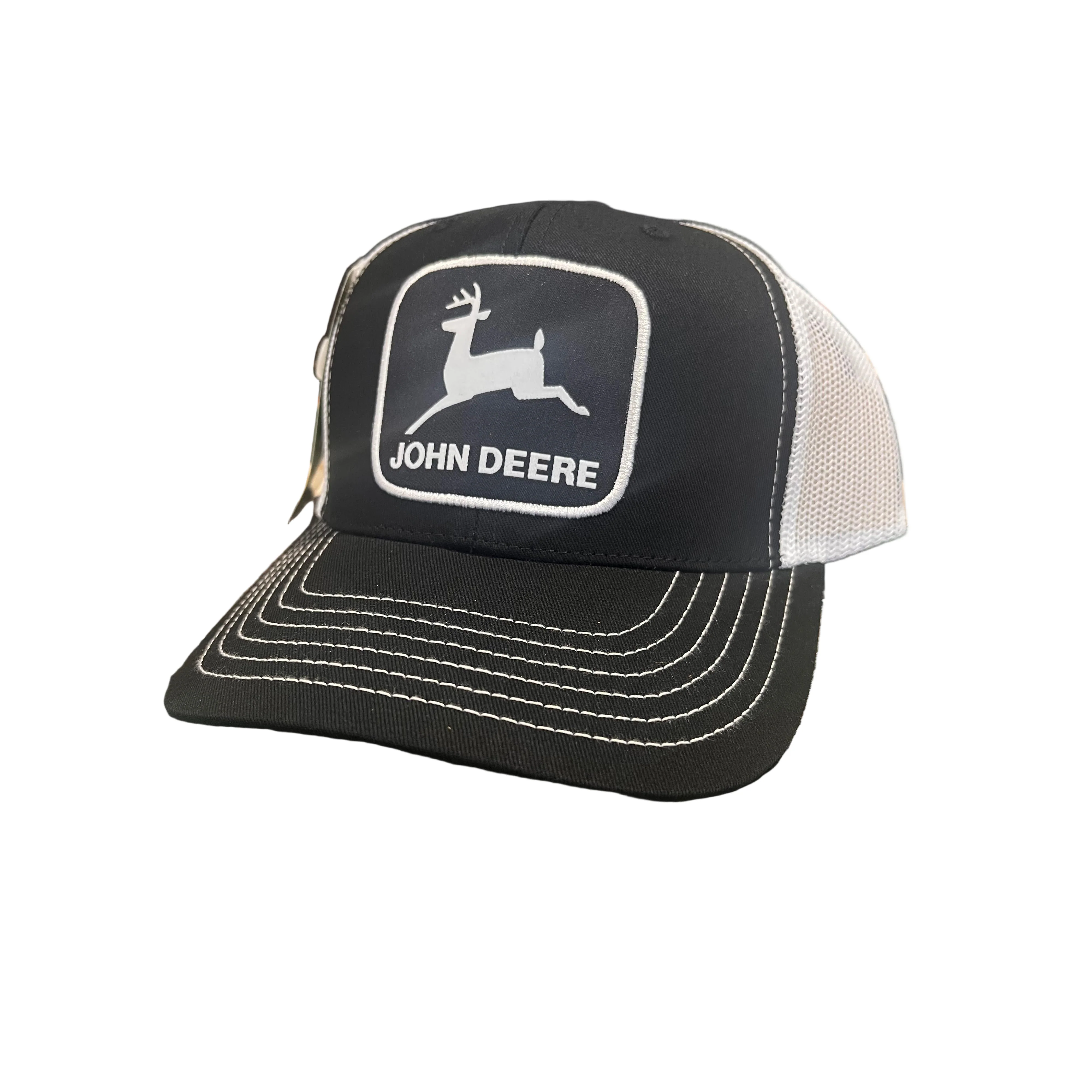 John Deere Large Logo Cap - Black/White
