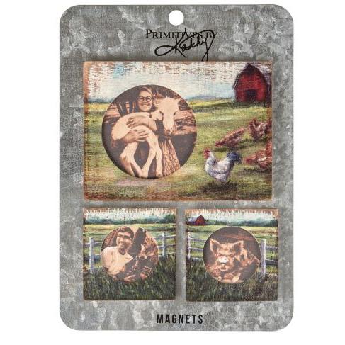 Farm Life Photo Magnet Set