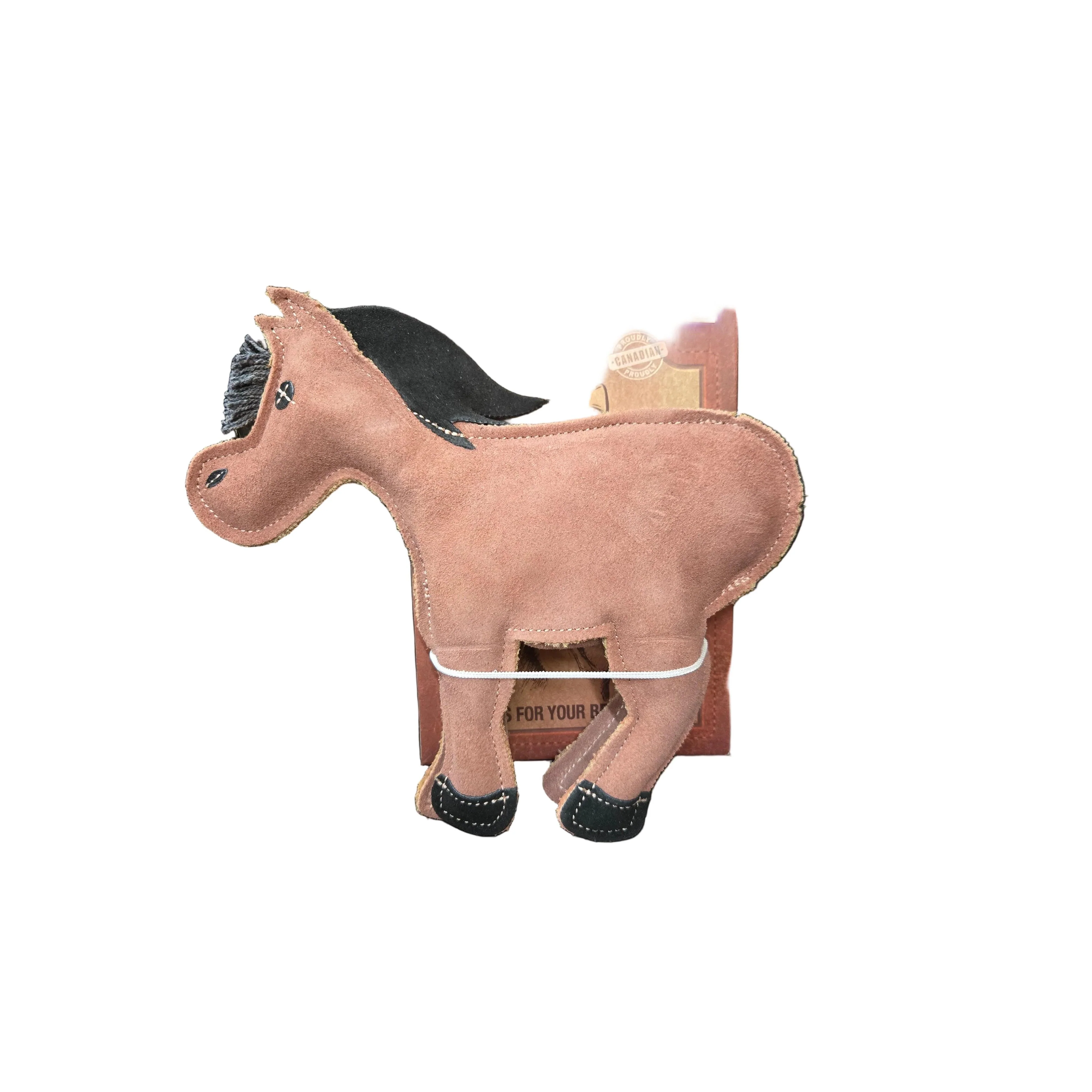 Farmer Brown Suede Pet Toys-Horse 3D