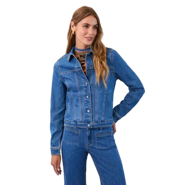 FDJ Women's Basic Denim Jacket - Medium Wash - Image 3
