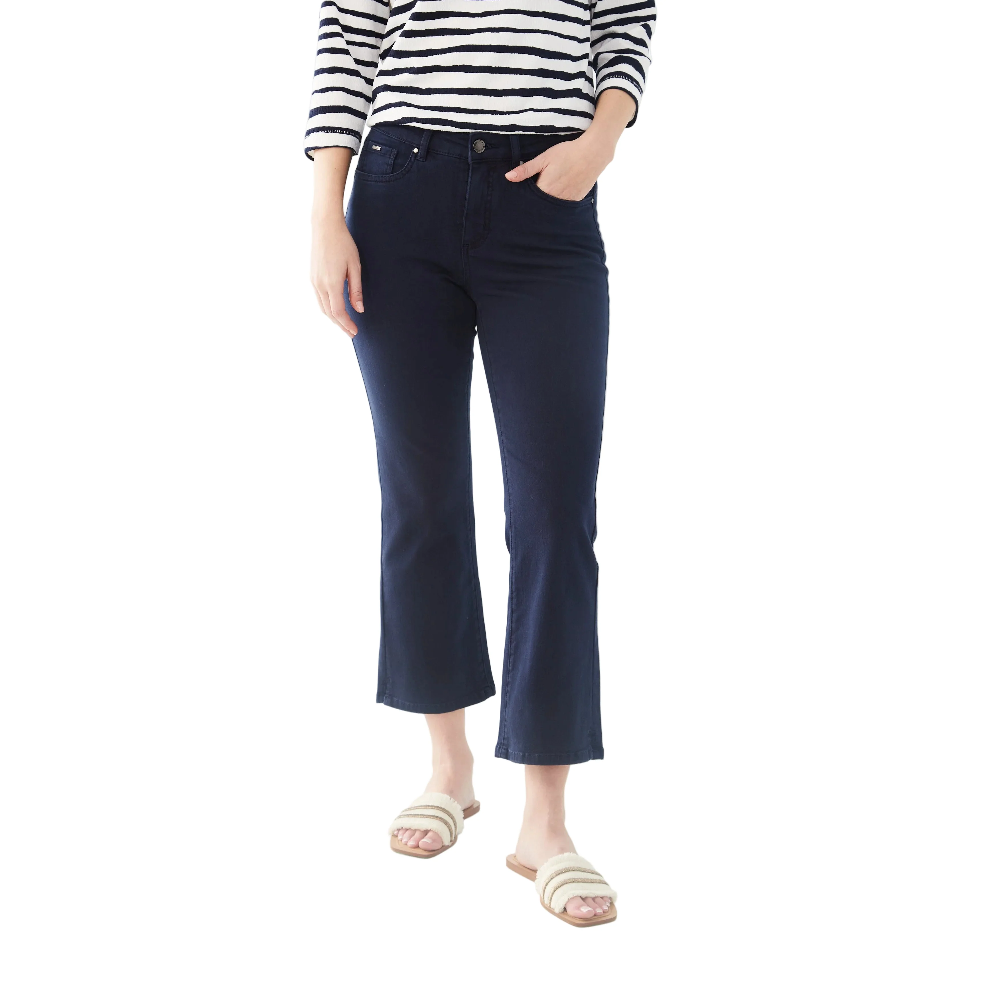 FDJ Women's Olivia Bootcut Crop Jeans - Assorted Colours - Image 3