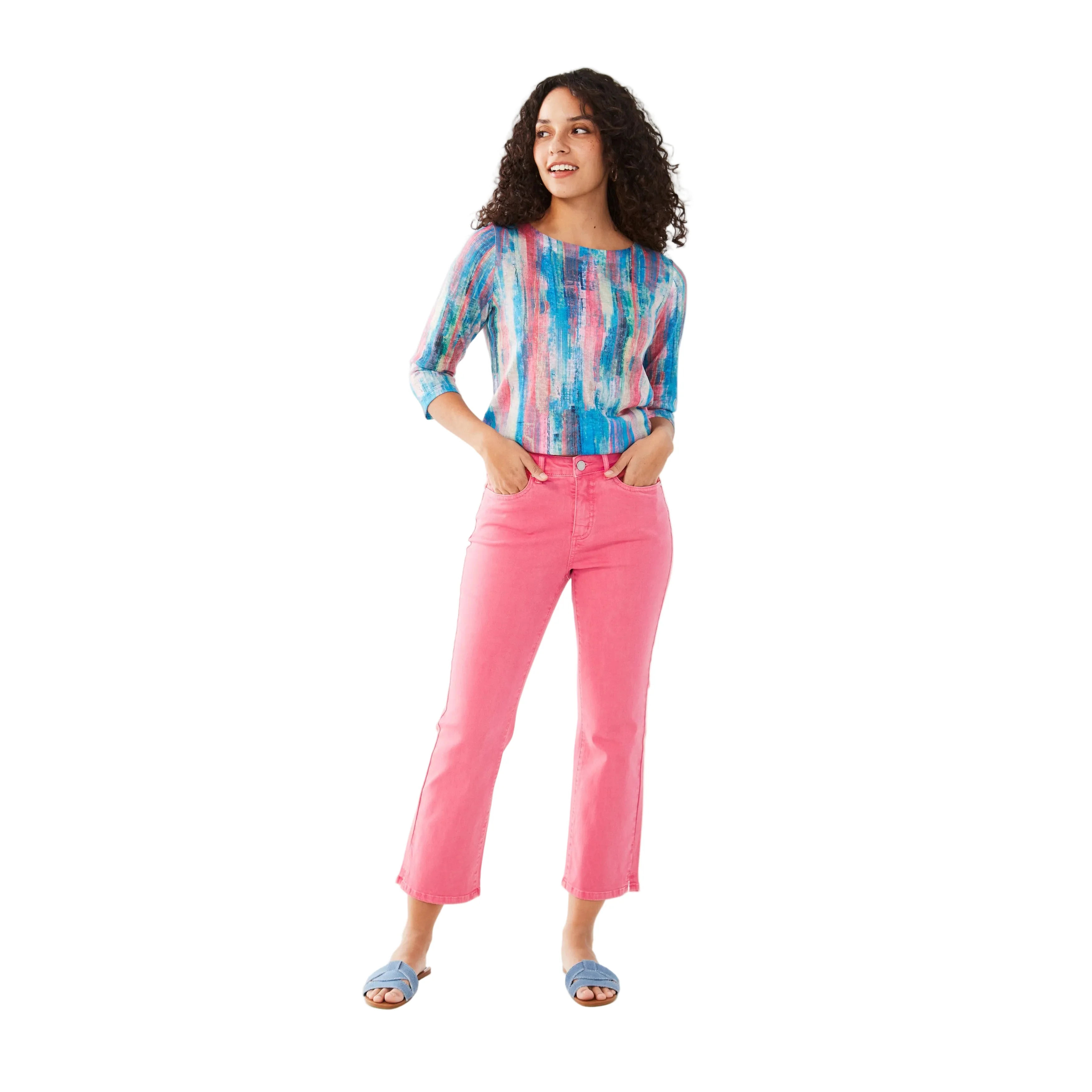 FDJ Women's Olivia Bootcut Crop Jeans - Assorted Colours - Image 7