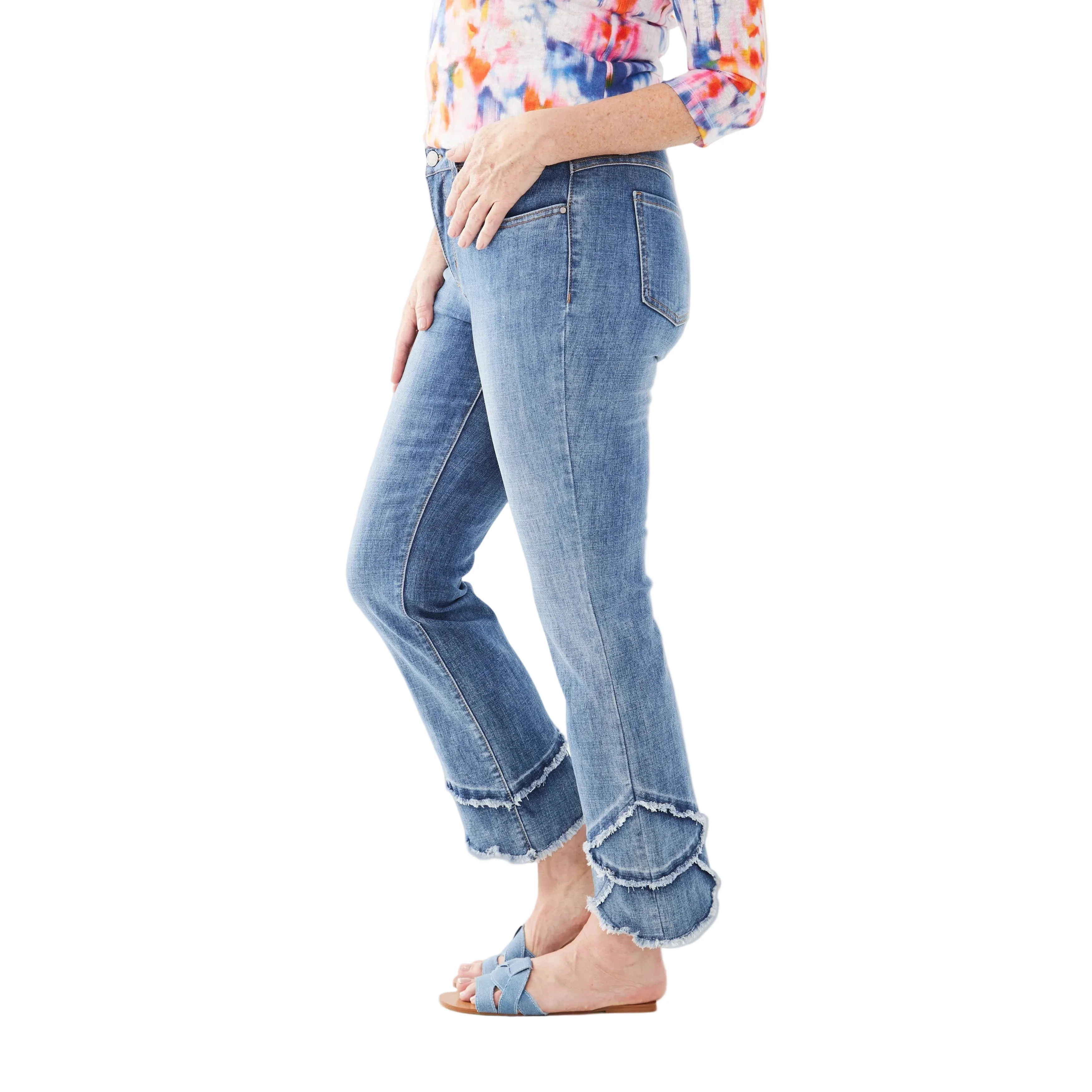 FDJ Women's Olivia Straight Ankle Jeans - Medium Wash - Image 2