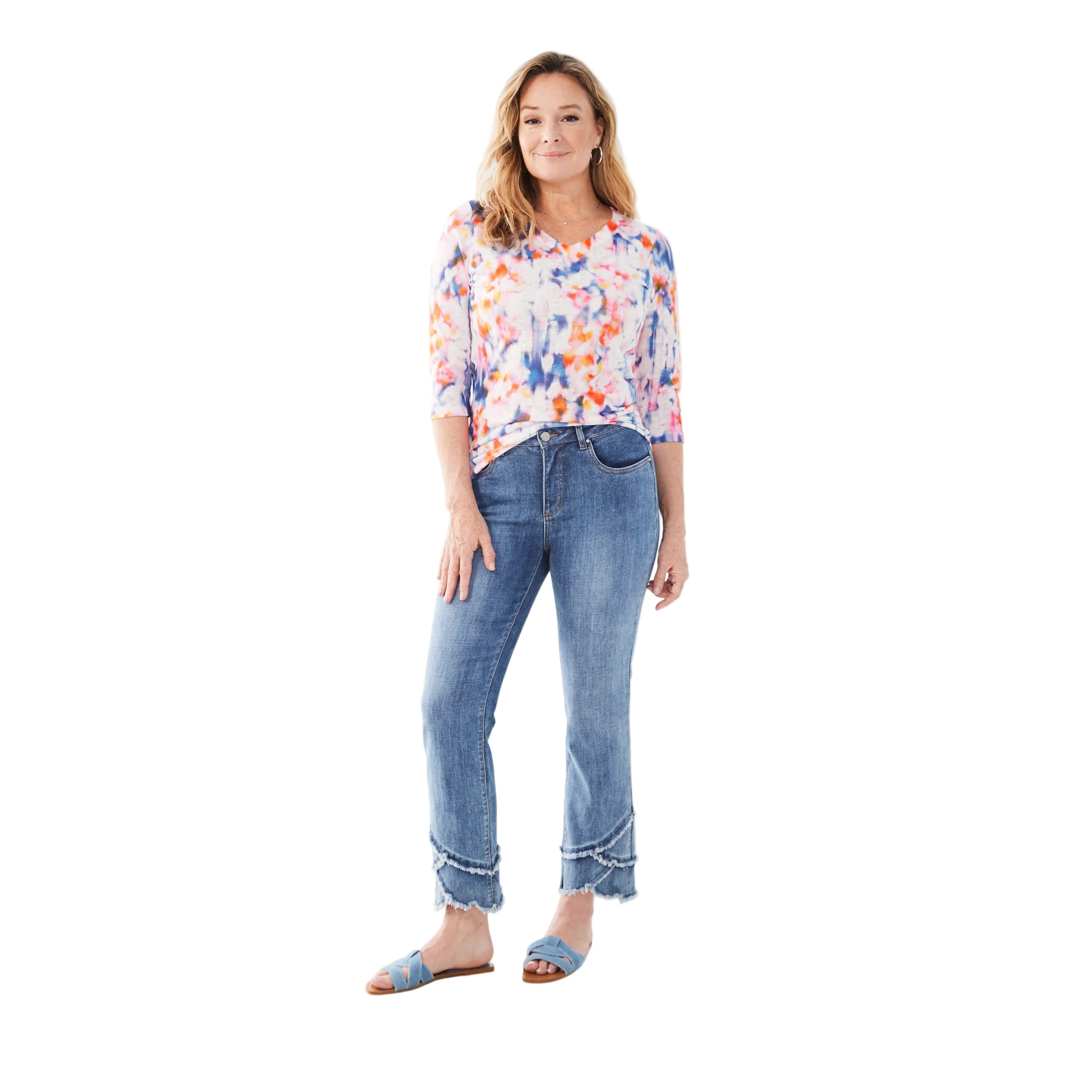 FDJ Women's Olivia Straight Ankle Jeans - Medium Wash - Image 3