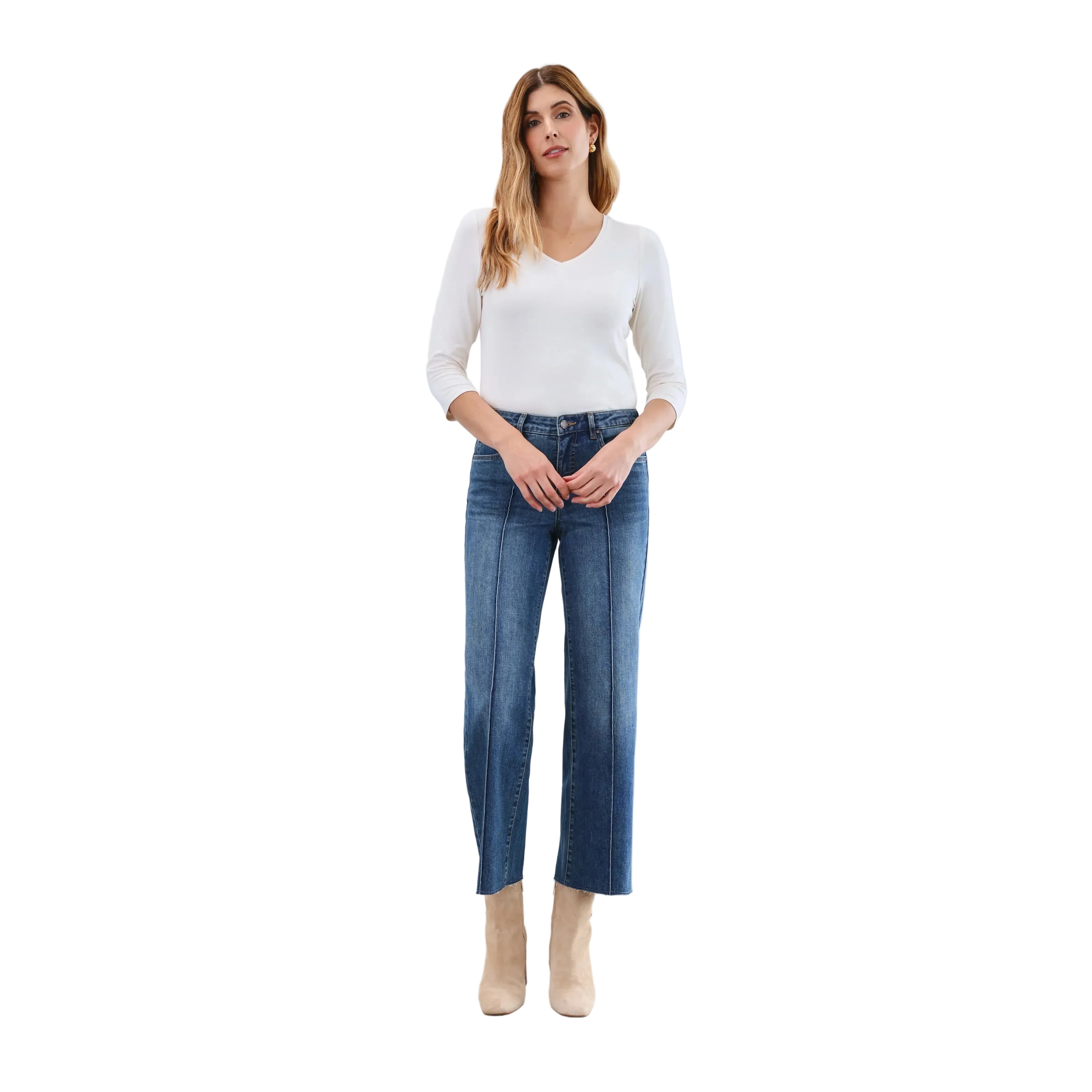 FDJ Women's Olivia Wide Ankle Jeans - Multiple Colours - Image 6