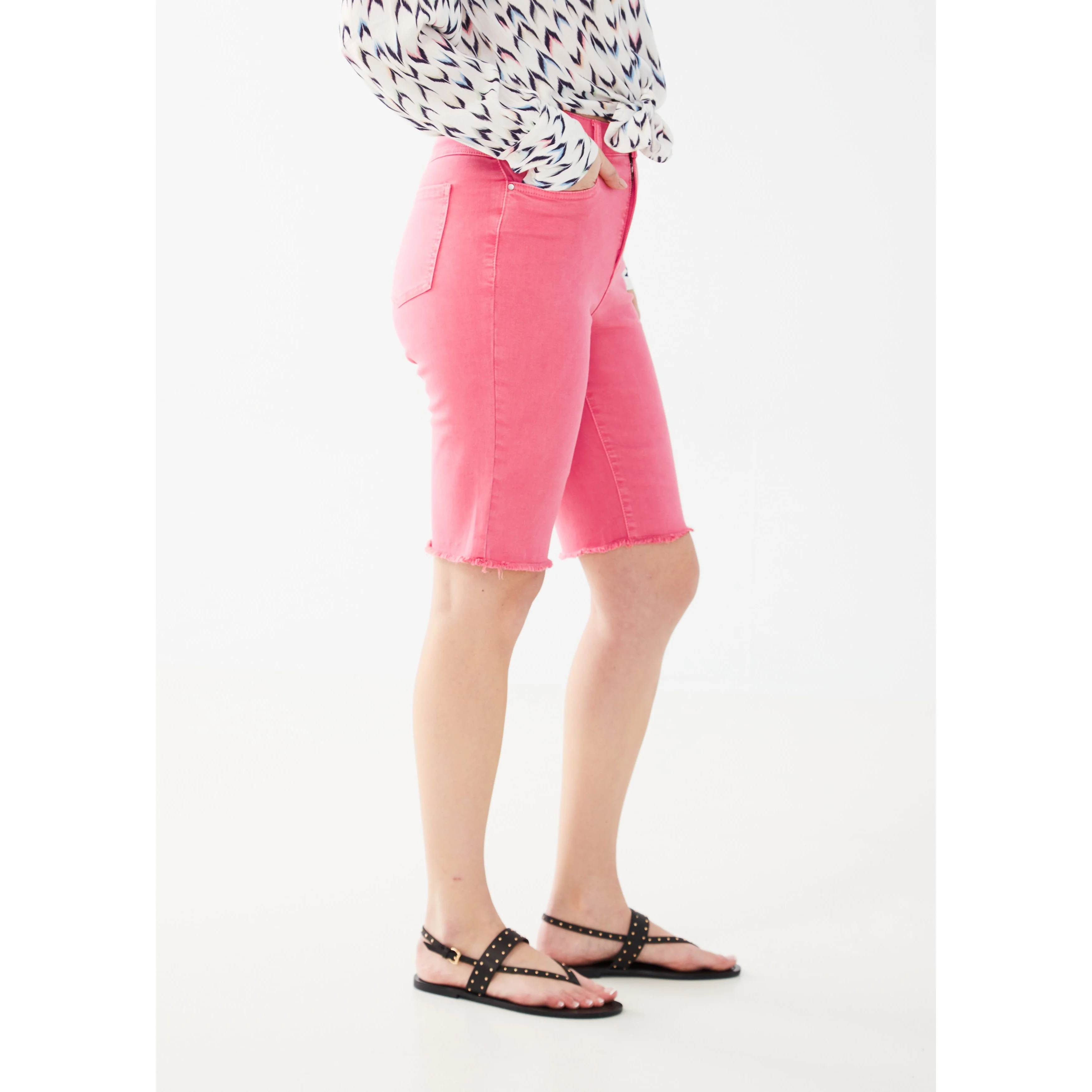 FDJ Women's Suzanne Bermuda Shorts - Flamino Pink - Image 3