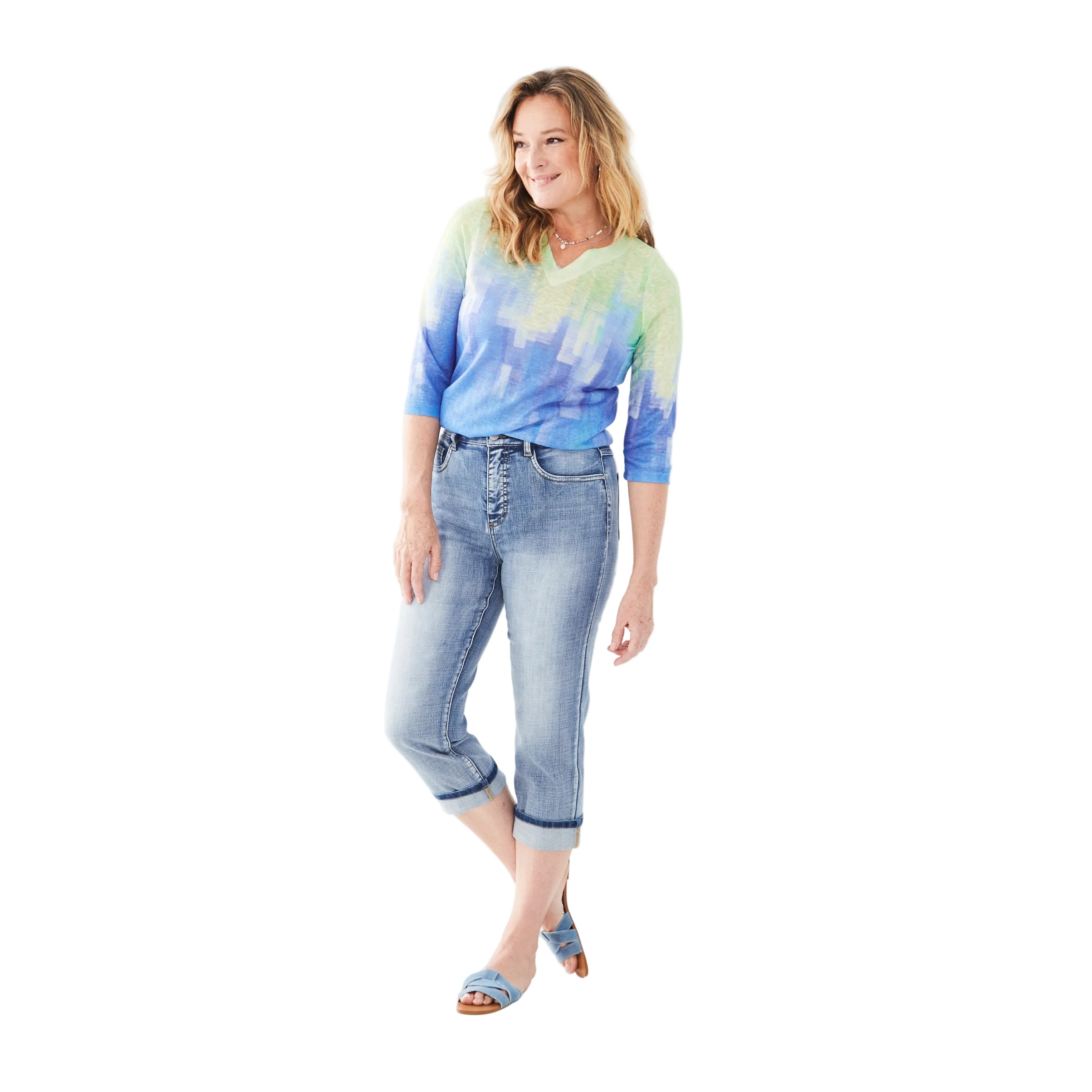 FDJ Women's Suzanne Denim Capris - Medium Vintage - Image 5