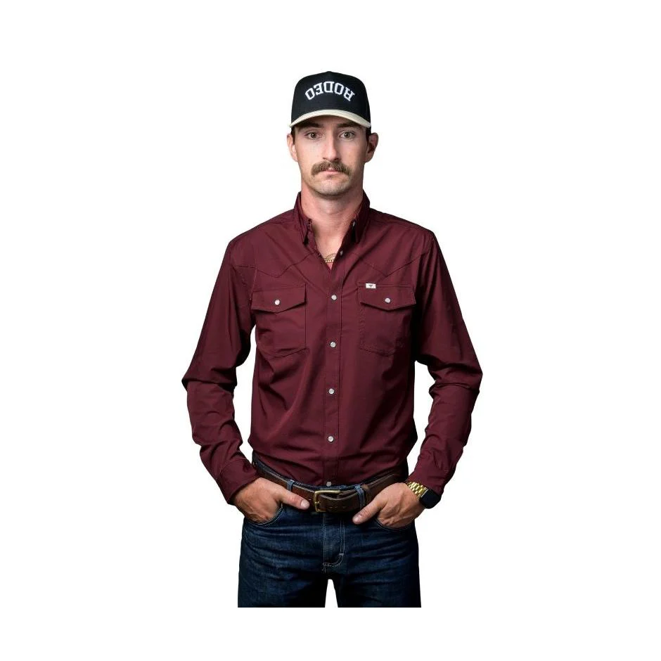 Ferrell Men's Core Long Sleeve Snap Shirt - Multiple Colours - Image 2