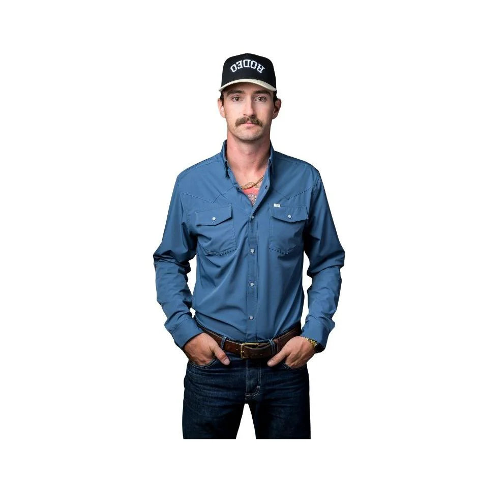 Ferrell Men's Core Long Sleeve Snap Shirt - Multiple Colours - Image 6