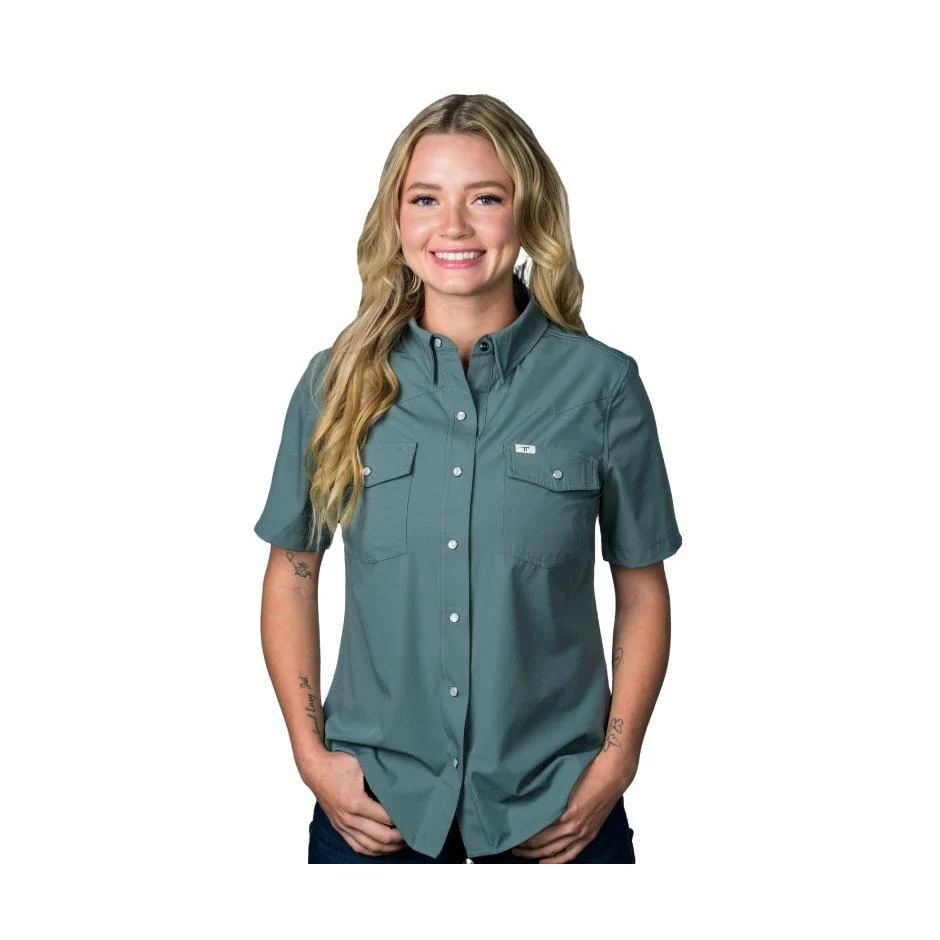 Ferrell Women's Short Sleeve Snap Shirt-Multiple Colors - Image 2