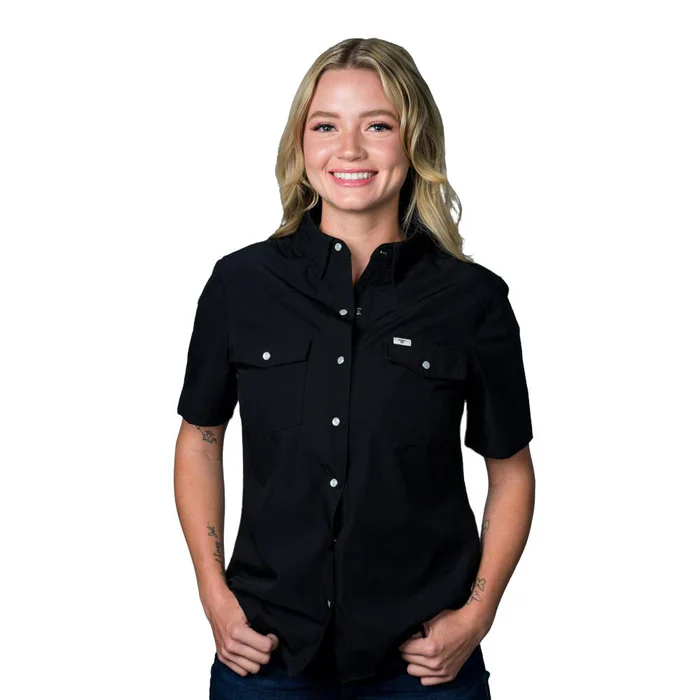 Ferrell Women's Short Sleeve Snap Shirt-Multiple Colors - Image 4