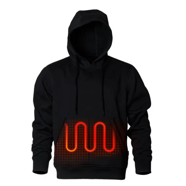 FieldSheer Men's Pullover Heated Hoodie- Black - Image 2