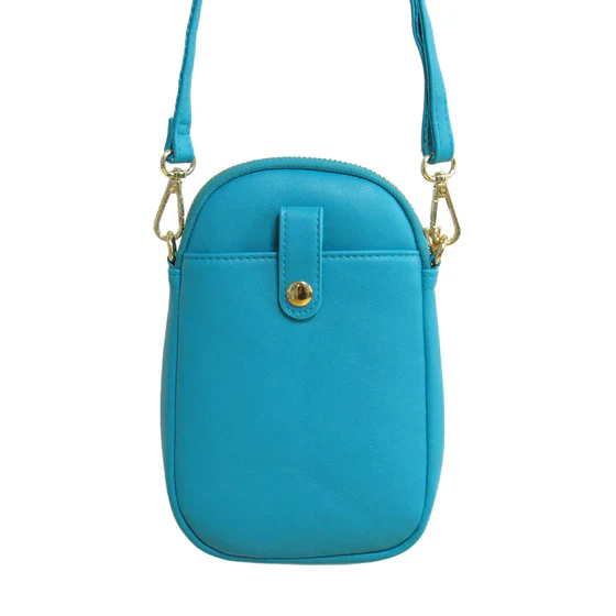 Francis Dick Hummingbird Phone Bag- Blue - Image 2