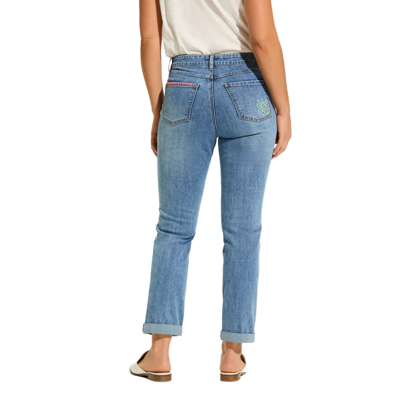 French Dressing Women's Girlfriend Ankle Jean- Light Blue - Image 2