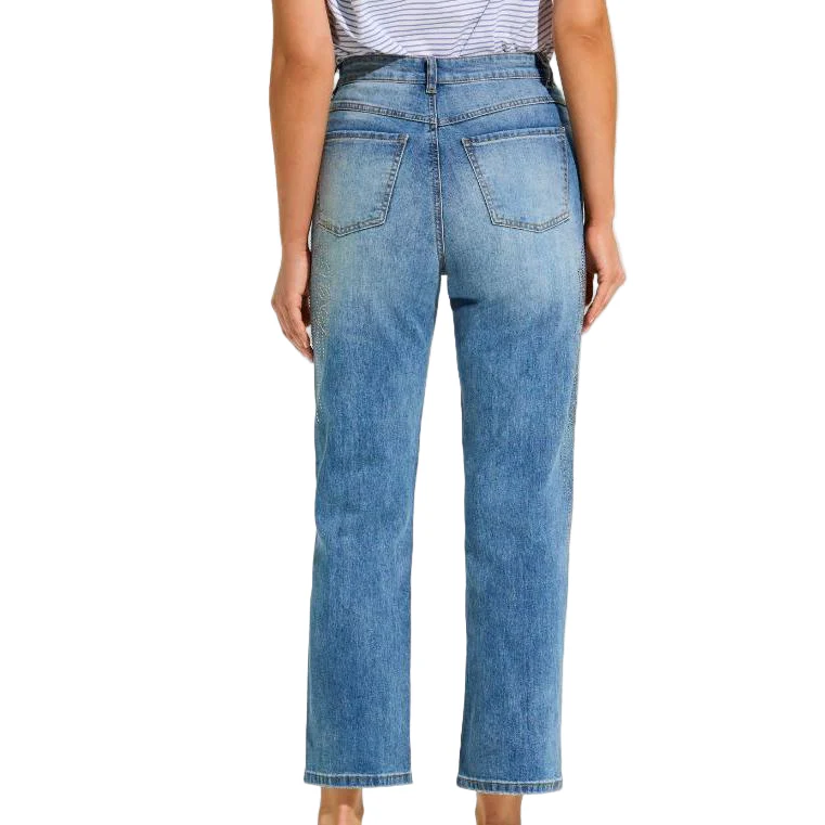 French Dressing Women's Suzanne Straight Ankle Jean - Medium Wash - Image 2