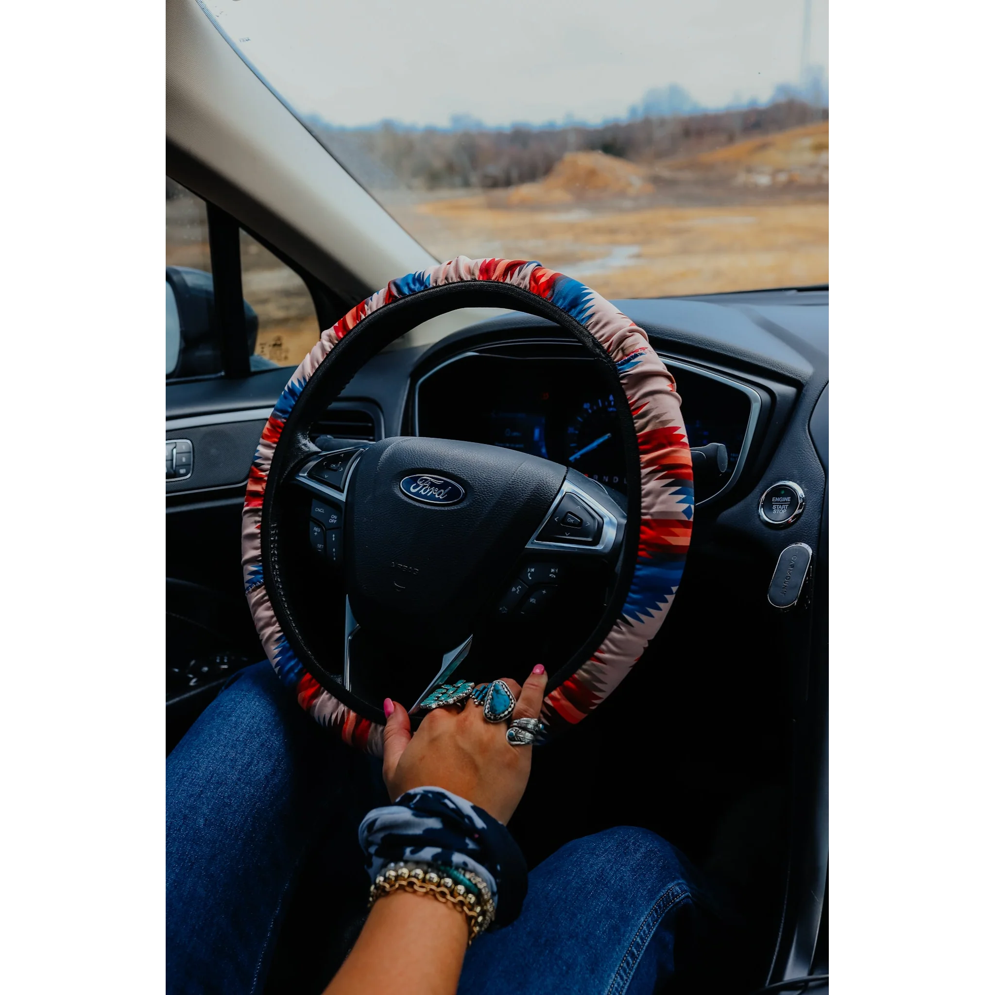 Front Porch Steering Wheel Cover - Assorted Colours - Image 2