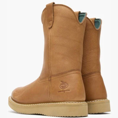 Georgia Men's Wedge 10" Wellington Pull-On Work Boot - Gold - Image 2