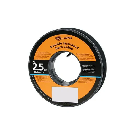 Gallagher 2.5mm Double Insulated hard Cable-20M