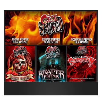 Get Sauced 3 Pack Super Hot Seasoning