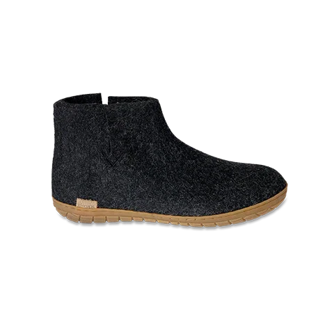 Glerup Rubber Sole Boots - Charcoal