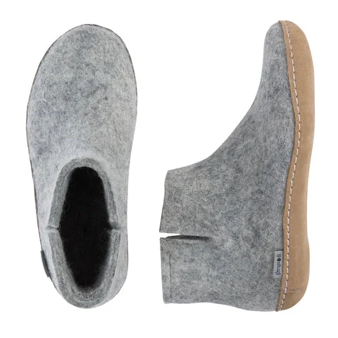 Glerups Leather Sole Boots - Grey - Image 3
